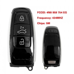 Original 3 Button 434 Mhz 5M Chip Smart Keyless Go FCC ID 4N0 959 754 EG For A-UDI A6 C8 4K A8 D5 4N Q7 4M