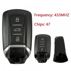 Original 3 Button Smart Key For Dongfeng Aeolus AX7 Keyless Remote Contorl Hitag 47 Chip 433Mhz FSK