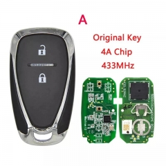 Original 2/3 Button Smart Card Remote Control Key 433.92 MHz 4A PCF7938X Chip For Chevrolet Tracker Orlando JM Trax