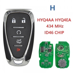 Aftermarket Smart Car Key For Chevrolet Camaro Equinox Cruze Malibu Spark Fob HYQ4EA HYQ4AA ID46 PCF7952 315Mhz/434MHZ