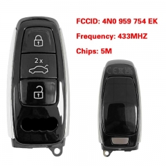 Original MLB-Tool 3 buttons 433 MHz 5M Chip Smart key Remote FCC ID 4N0 959 754 EK Keyless Go For A-udi A8 2017-2021