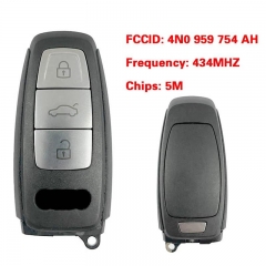 Original 3 Button Smart Key Remote Control FCC ID 4N0 959 754 AH Keyless Go 434MHZ 5M Chip For A-udi A8 2017-2021