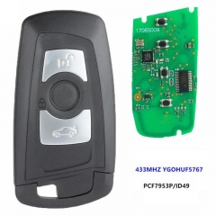 Aftermarket Smart Key For BMW F34 F35 F30 F31 Class 5 7 Series FEM/BDC CAS4 CAS4+ FCCID HUF5767 PCF7953P 434MHZ