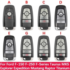 Remote Key For Ford F-Series Taurus MK5 Explorer Expedition Mustang Raptor 434.2Mhz 49 Chip Replacement Smart Keyless