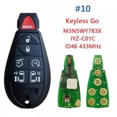 Aftermarket 7 Button Smart Keyless Key For Chrysler Dodge Caravan 2011-2019 Remote Fobik PN 5026591AK FCCID IYZ-C01C