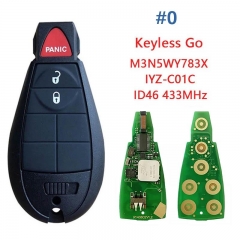 Aftermarket Smart Key Keyless Go Fobik 5026591AK IYZ-C01C 433Mhz PCF7945 10 Model For Chrysler Dodge Caravan 2011-2019