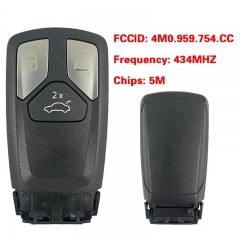 Original MLB-Tool 3 Buttons Keyless GO Remote Control Fob 434Mhz 5M Chip FCC 4M0 959 754 CC For A-udi A4 A5 Q5 Q7 S4 S5