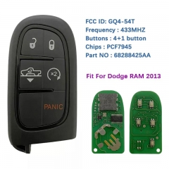 Original Genuine 5 Button Smart Key For Dodge RAM 2013 Model 433MHZ PCF7945 Chip FCCID GQ4-54T 68288425AA 1740A-35T