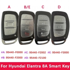 Aftermarket Smart Key 8A Chip 433Mhz FCCID 95440-F0000 95440-F2000 95440-F2002 95440-F2100 95440-F3000 For Hyundai Elantra 2016