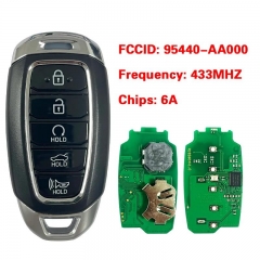 Aftermarket 5 Button Smart Remote Key FCC 95440-AA000 NYOMBEC5FOB2004 6A Chip 433.92Mhz For Hyundai Avante 2020+