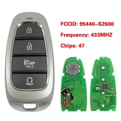 Aftermarket Key For Hyundai Santa Fe 2020-2023 4-Button Smart Remote FCC ID TQ8-FOB-4F26 PN 95440-S2600 433Mhz 47 Chip