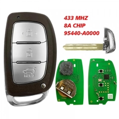 Aftermarket 3 Button Smart Key For Hyundai Creta 2016 Remote Fob 433MHz 8A Chip PN FCCID 95440-A0000PGB