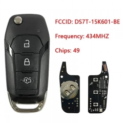 Aftermarket 3 Button Key For Ford Escort / New Mondeo 2014-2017 Flip Remote Key Fob With 433MHz ID49