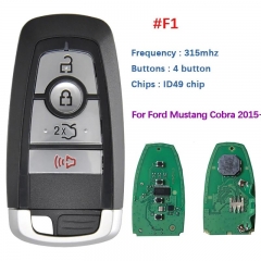 Aftermarket Replacement 4 Button Remote Key For Ford Edge Explorer Expedition Fusion Mondeo With 315 Mhz 49 Chip