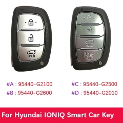 Aftermarket 3/4 Button Smart Key For Hyundai Ioniq 2016-2019 433Mhz 47 Chip 95440-G2010 95440-G2500 95440-G2600 95440-G2100