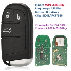 Original 3 Button Smart Key For Fiat Freemont 500L 2014-2018 Remote 433MHZ PCF7945 Chip FCCID M3N-40821302 735577273