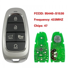 Aftermarket 5 Button Smart Key Remote 47 Chip HITAG 3 433MHz FCCID 95440-S1530 TQ8-FOB-4F27 For Hyundai Santa Fe 2021