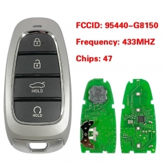 Aftermarket 4 Buttons Smart Remote Keyless Key Europe Market 433Mhz 47 Chip FCC 95440-G8150 For Hyundai Azera 2022