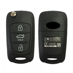 Original 3 Button Flip Remote Genuine Key For Hyundai Elantra 2011-2013 With 433Mhz FCCID OKA-168T / 95430-3X100