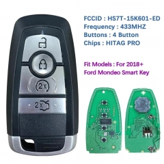 Aftermarket Smart Key For Ford Frequency 433.92 MHz FSK Transponder HITAG PRO Part No HS7T-15K601-ED/ DS7T-15K601-EF