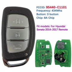 Aftermarket 3 Button Smart Key Remote Fob 8A Chip 433MHz 95440-C1101 CQOFD00120 For Hyundai Sonata 2014-2017