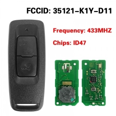 Smart Key Remote 35121-K1Y-D11 35111-K1Z-U11-M1 433MHZ 47 Chip For H-onda Motorcycle PCX 160 PCX125 Forza Nss350 2021+