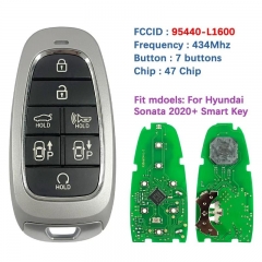 Aftermarket Key For Hyundai Sonata 2020-2022 7 Button Remote PN 95440-L1600 FCC TQ8-FO8-4F28 47 Chip 433Mhz