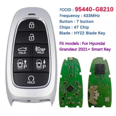 Original PCB 7 Button Smart Key For Hyundai Grandeur 2021+ 47 Chip 433MHz HITAG 3 Part No 95440-G8210 Keyless Go