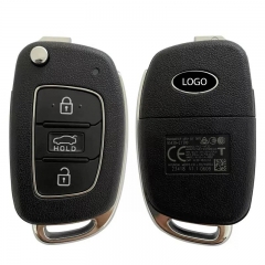 Original 3 Button Flip Remote Car Key 433MHz FCCID 95430-C1300 4D60 Chip For Hyundai Sonata 2018