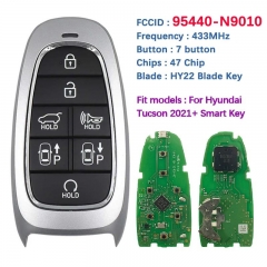 Original PCB 7 Button Smart Car Key For Hyundai Tucson 2022+ Remote Fob 47 Chip 433MHz FCCID 95440-N9010 Keyless Go