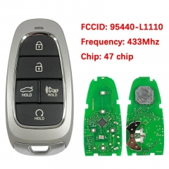 Aftermarket Keyless Key For Hyundai Sonata 2019-2020 Remote FOB 47 Chip 433Mhz FCCID 95440-L1110 T08-F08-4F27