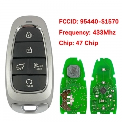 Aftermarket Key For Hyundai Santa Fe 2021-2022 5 Button Smart Key Fob FCCID 95440-S1570 TQ8-FOB-4F27 47 Chip 433Mhz