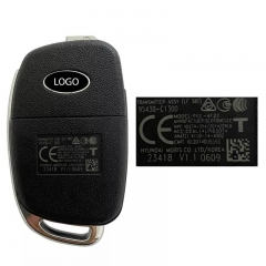Original 3 Button Flip Remote Car Key 433MHz FCCID 95430-C1300 4D60 Chip For Hyundai Sonata 2018