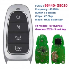 Original PCB 4 Button Smart Car Key For Hyundai Grandeur Remote Fob 47 Chip 433MHz FCCID 95440-G8010 Keyless Go