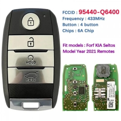 Original 4 Button Smart Key For KIA Seltos Model Year 2021 Remote Transponder Chip HY22 Blade FCCID 95440-Q6400