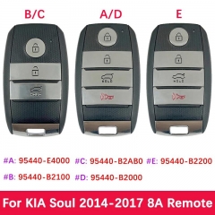 Aftermarket Smart Key 8A Chip 433Mhz FCCID 95440-E4000 95440-B2100 95440-B2AB0 95440-B2000 95440-B2200 For KIA Soul 2014-2017