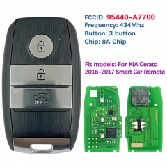 Aftermarket 3 Button Smart Key Keyless Entry Remote 8A Chip 433MHz FCC 95440-A7700 FG00050 For KIA Cerato 2016-2017