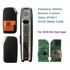 Aftermarket 3 Button Smart Car Key For KIA Sportage 2019 Remotes 47 Chip 433MHz FCCID 95440-F1300 Without Logo