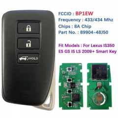 Aftermarket 3 Button Smart Key For Lexus RX350 RX450HL 2016-2020 Remote 433.57/434.41MHZ BP1EW 8A Chip 89904-48J50