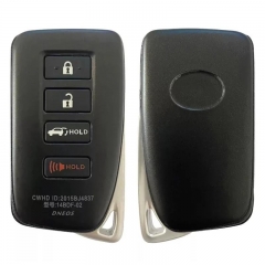 Aftermarket 4 Button Smart Key For Lexus RX 2016-2018 Remote 433MHz RF430 8A P4 A9 CHIP FCC ID BP1EK 89904-48L60