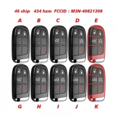 Universal Smart Key For Jeep Dodge Fiat Chrysler Remote ID46 434MHZ M3N-40821302 Multi-function Programming 68150061AB