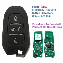 Original Smart Key For Citroen P-eugeot For DS O-pel V-auxhall Remote IM3A HITAG AES NCF29A1 Chip 434 MHz Scratches