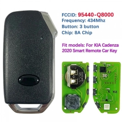 Aftermarket 3 Button Smart Key 433Mhz 8A Chip Keyless Go Remote 95440-Q8000 For Kia K3 Seltos