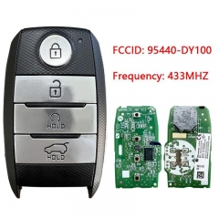 Original Genuine 4 Button Smart Car Key For KIA Carens 2023 Remote 433 MHz 6A Chip FCC ID SYEC3FOB2003 P/N 95440-DY100