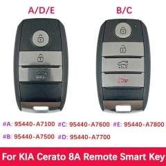 Aftermarket Smart Key 8A Chip 433Mhz FCCID 95440-A7100 95440-A7500 A7600 95440-A7700 95440-A7800 For KIA Cerato K3 2014-2019