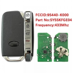 Aftermarket 4 Button Smart Key For KIA Soul EV 2019-2020 Keyless Remotes 433Mhz 4A Chip FCC SY5SKFGE04 95440-K0000