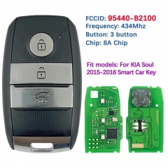 Aftermarket 3 Button Smart Key 8A Chip Remote Contorl 433MHz FCC 95440-B2100 For KIA Soul 2015-2016