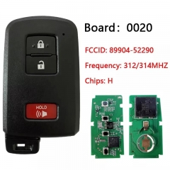 Aftermarket 3 Button Smart Key For Toyota Prius RAV4 2012-2019 312MHZ PN 89904-52290 HYQ14FBA (G Board 0020)