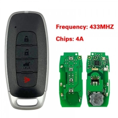 Aftermarket 4 Button Smart Key For N-issan Versa Ariya Pathfinder 2022+ S180146119 285E3-6LY1A KR5TXPZ1 4A Chip 433Mhz