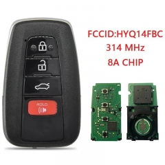 Aftermarket 4 Button Smart Key For Toyota Camry 2018 2019 Remote With 315MHz ASK 8A Chip FCC 14FBC-0351-US HYQ14FBC